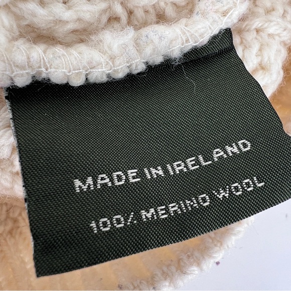 Irish Store merino wool Aran sweater cable knit fisherman size M - Picture 4 of 7
